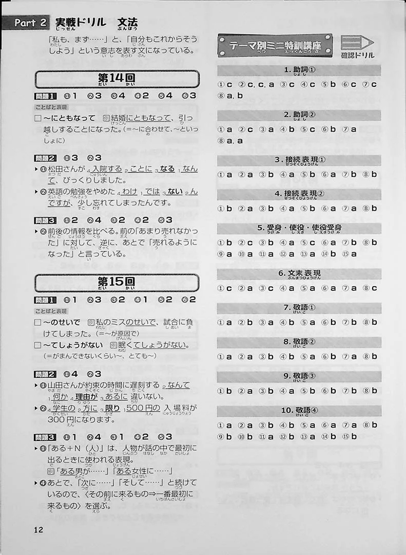 15-day Intensive JLPT N3 Workbook (Kanji, Vocabulary, and Grammar) - Image 14