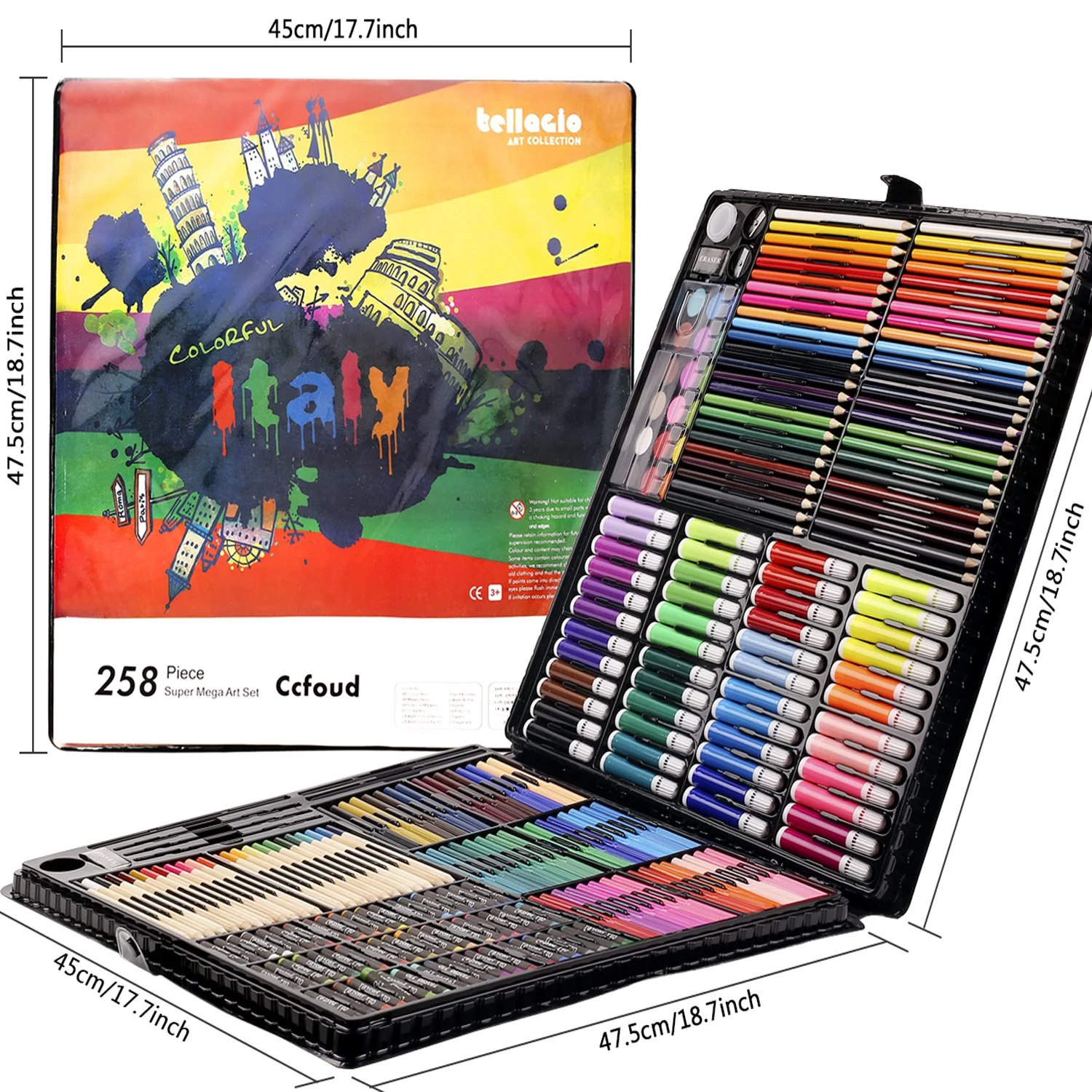 258 Piece Art Stationery Set - Image 2