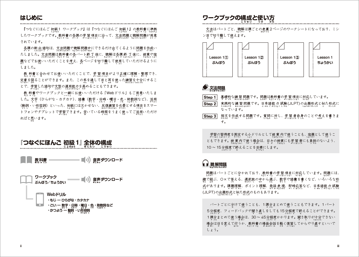 Basic Japanese for Communication - Tsunagu Nihongo 1 (Workbook) - Image 2