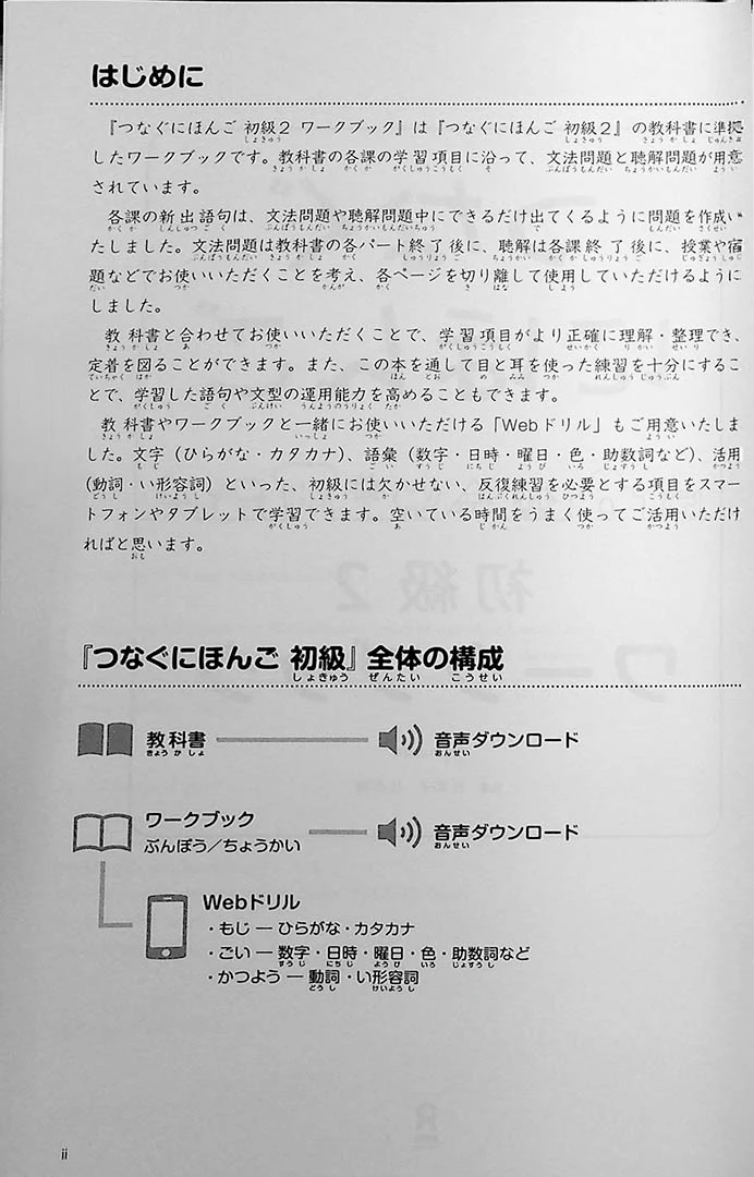 Basic Japanese for Communication - Tsunagu Nihongo 2 (Workbook) - Image 2