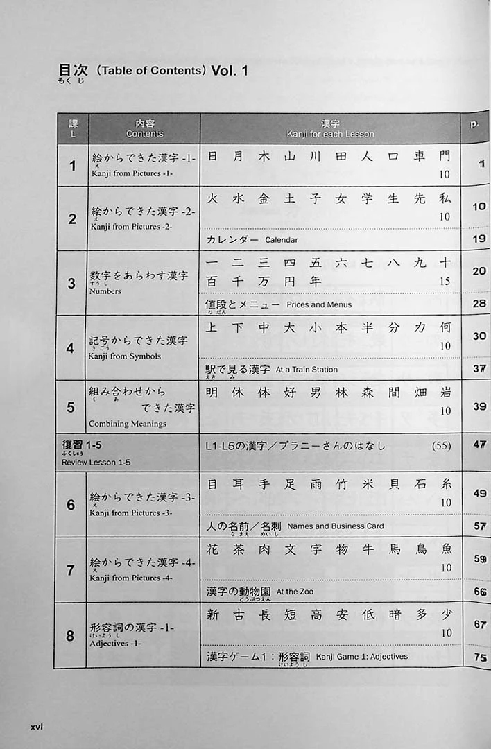 Basic Kanji Book Vol. 1 - Basic 500 Kanji - Image 2