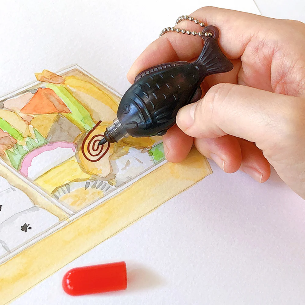 Scented Sea Bream Pen - Soy Sauce Color - Image 4