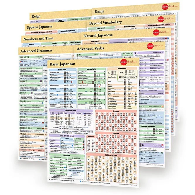 Japanese Cheat Sheet Pack