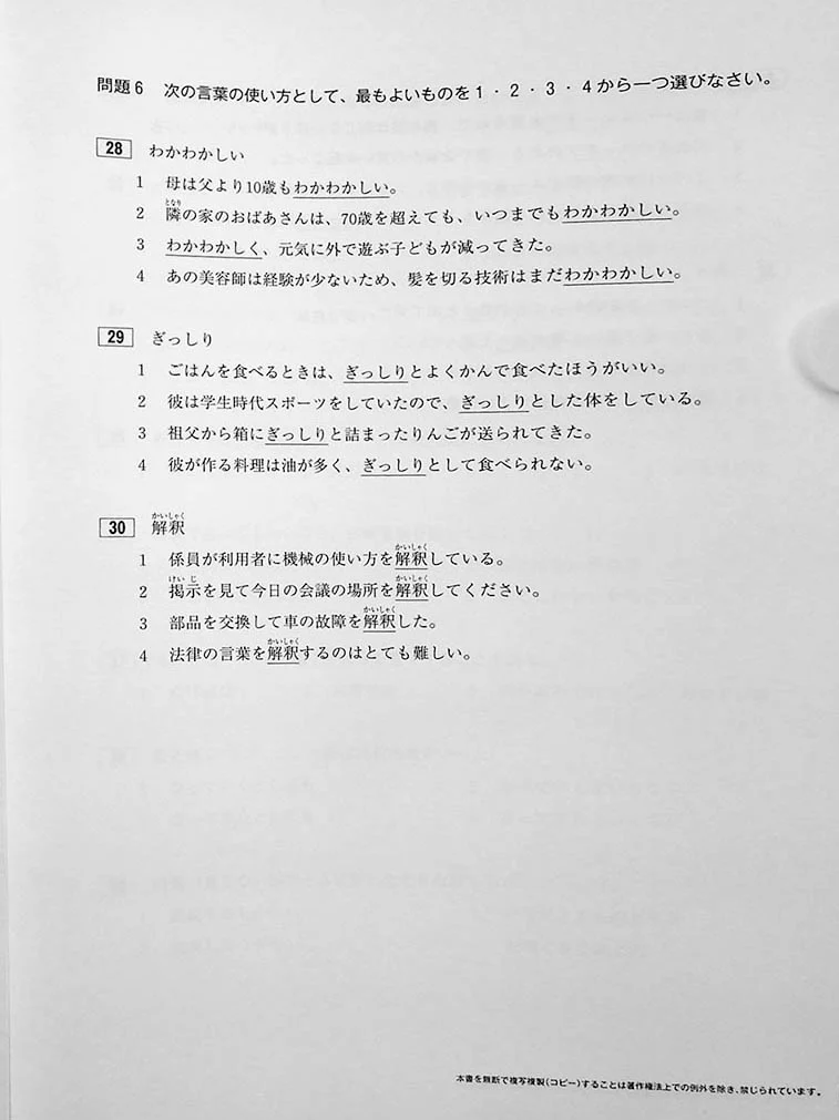 Japanese Language Proficiency Test N2 Mock Test Volume 1 - Image 5