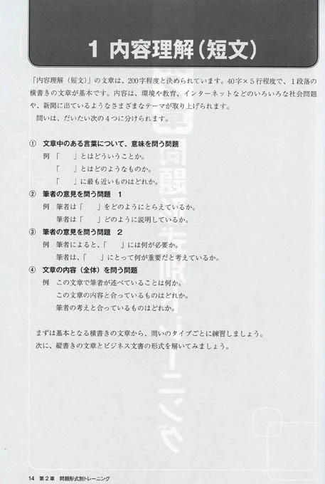 JLPT N1 Reading Thorough Training - Image 2