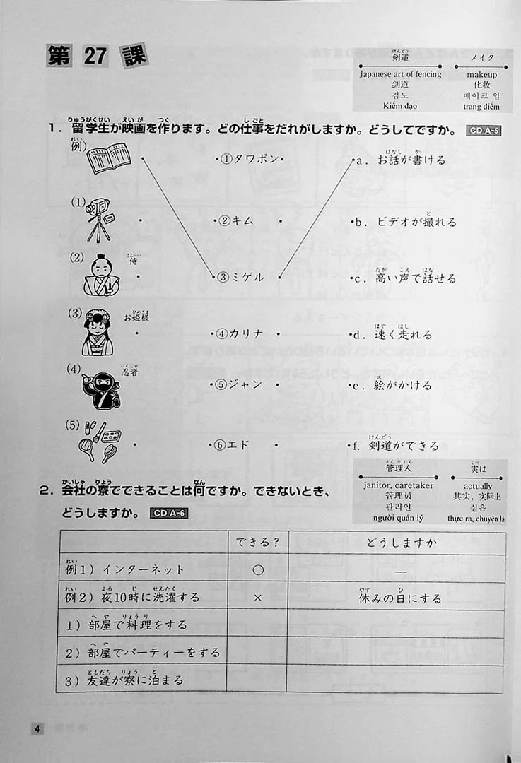 Minna no Nihongo Shokyu 2 Listening Tasks 25 (Textbook) - Image 5