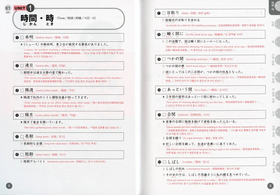 JLPT Preparation Book Speed Master - Quick Mastery of N1 Vocabulary (Advanced 2800) - Image 4