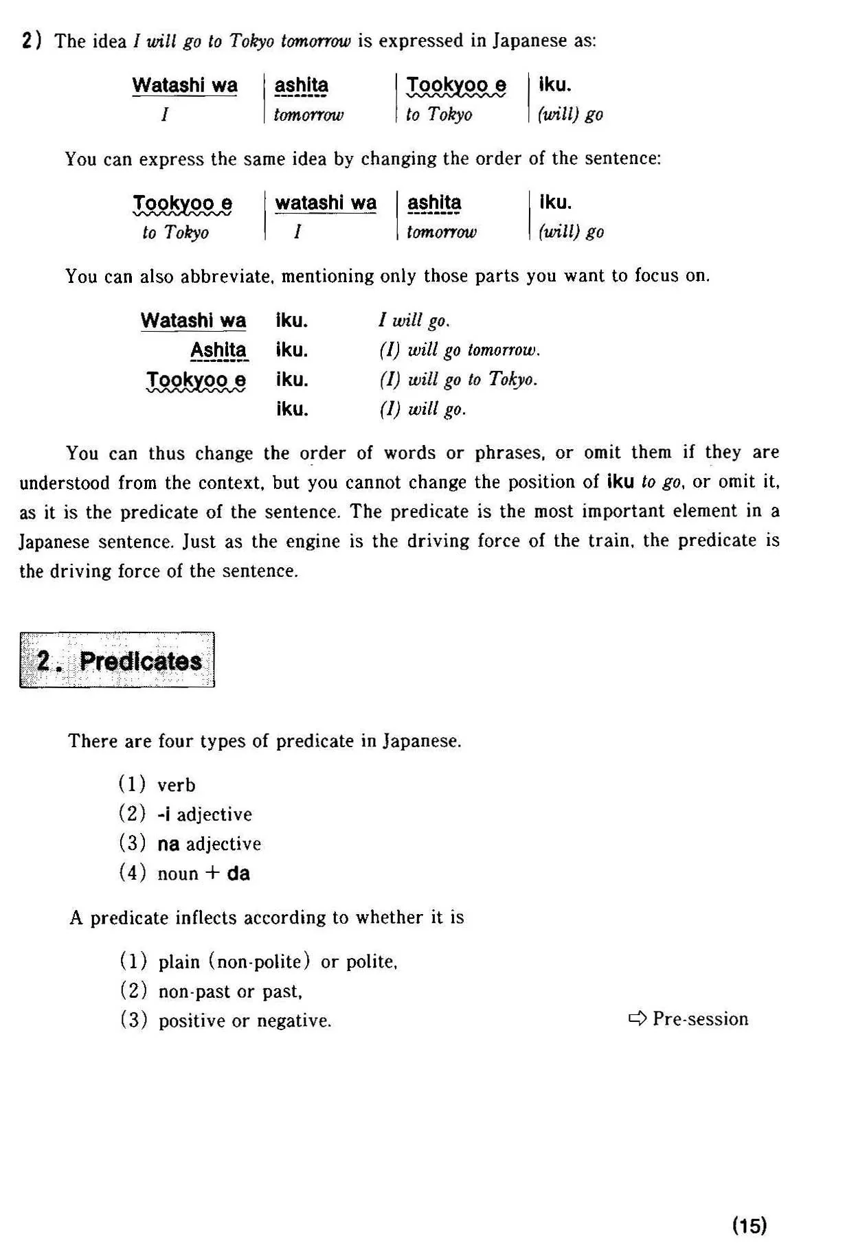 Situational Functional Japanese Volume 1: Notes - Image 3