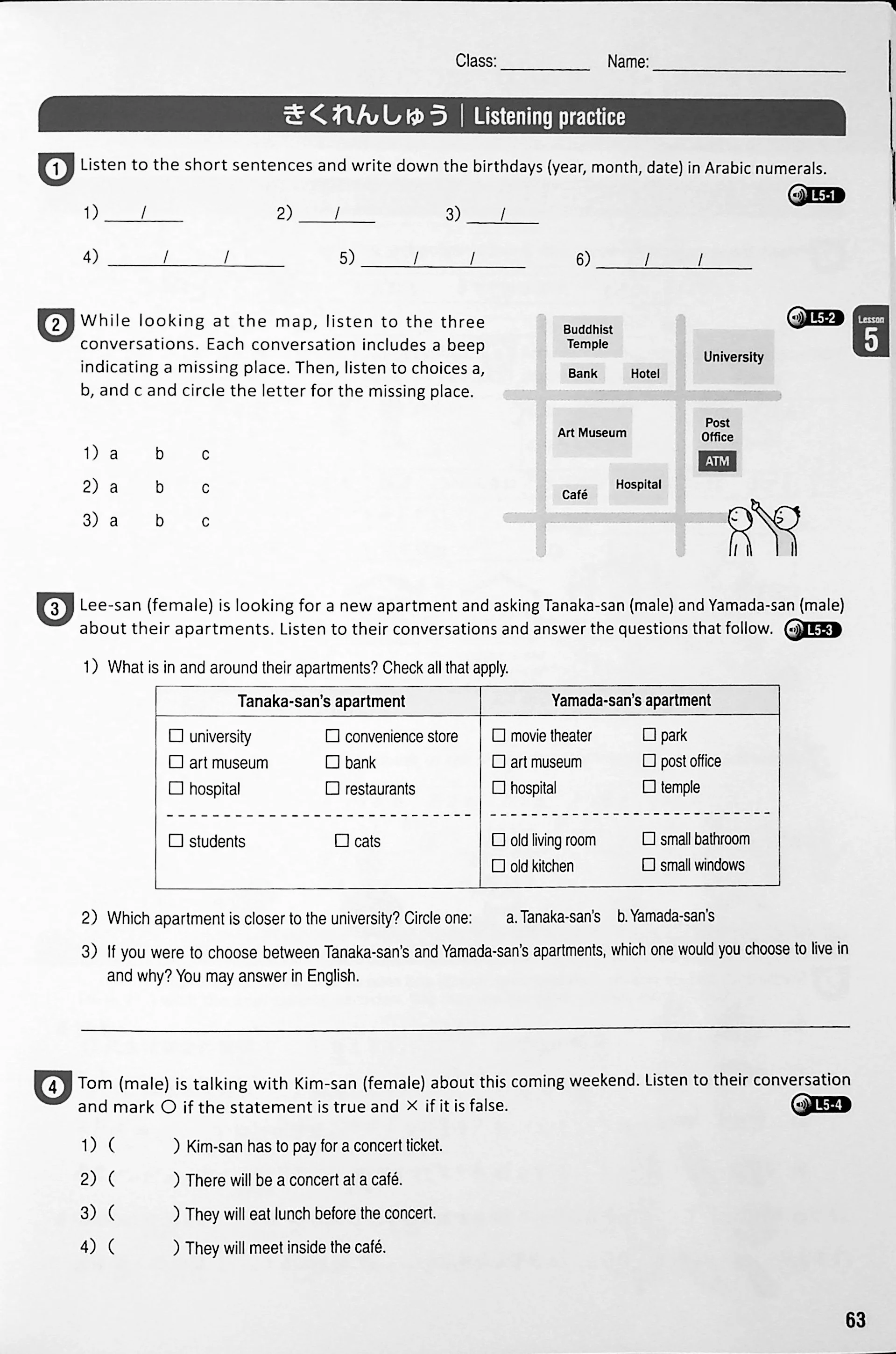 Tobira I: Beginning Japanese Workbook 2 - Image 11