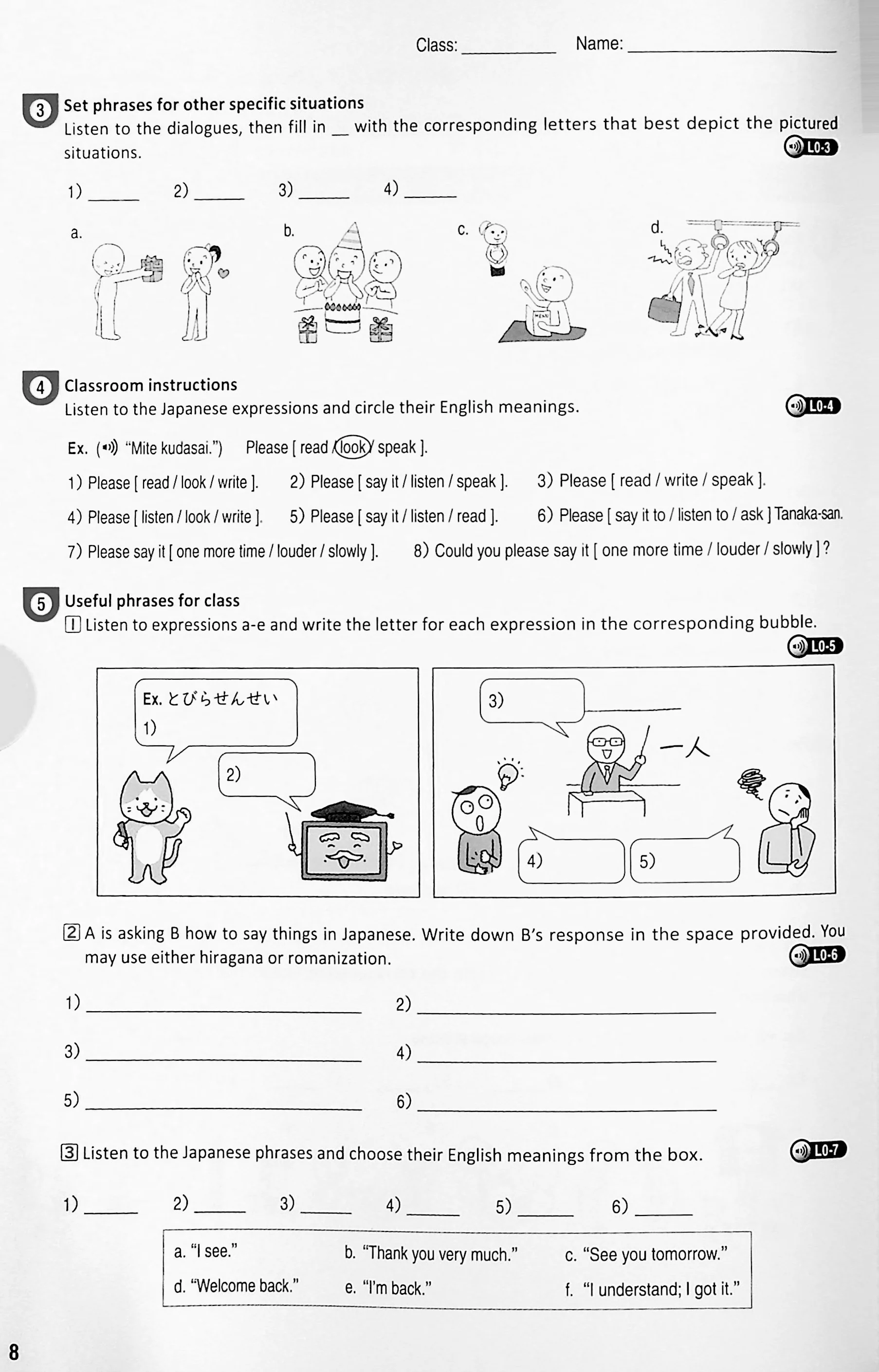 Tobira I: Beginning Japanese Workbook 2 - Image 4